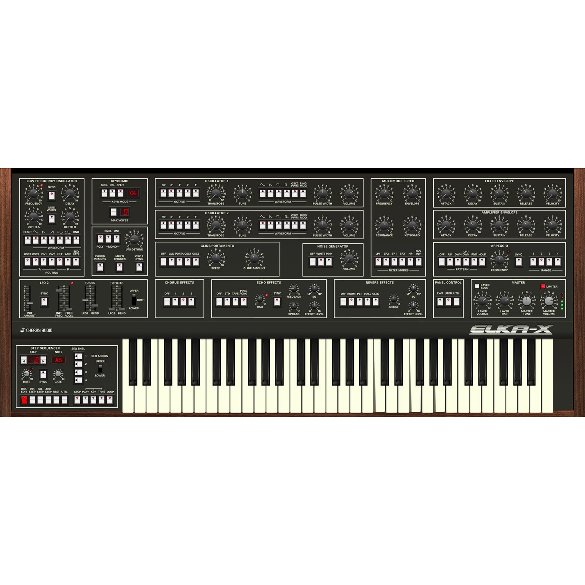 Elka-X Synthesizer interface